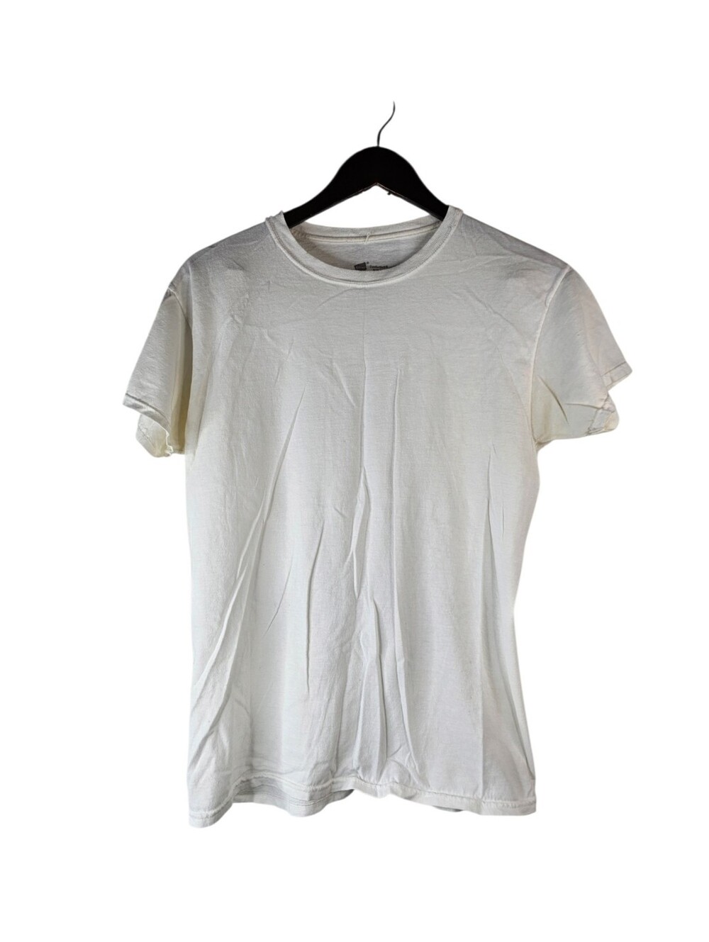 Hanes ComfortSoft Mens Medium White 100% Cotton Crew Neck Basic T-Shirt Tee